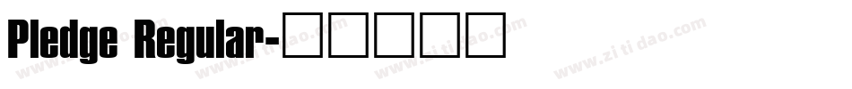 Pledge Regular字体转换
